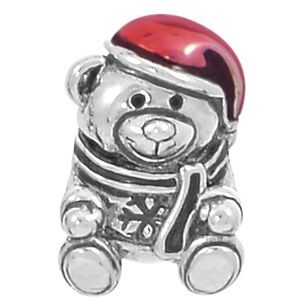 AUTHENTIC PANDORA CHRISTMAS BEAR STERLING SILVER